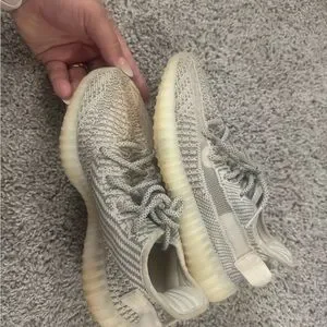 Yeezy | Shoes | Gray And Cream Knit Sneakers | Poshmark display picture 3